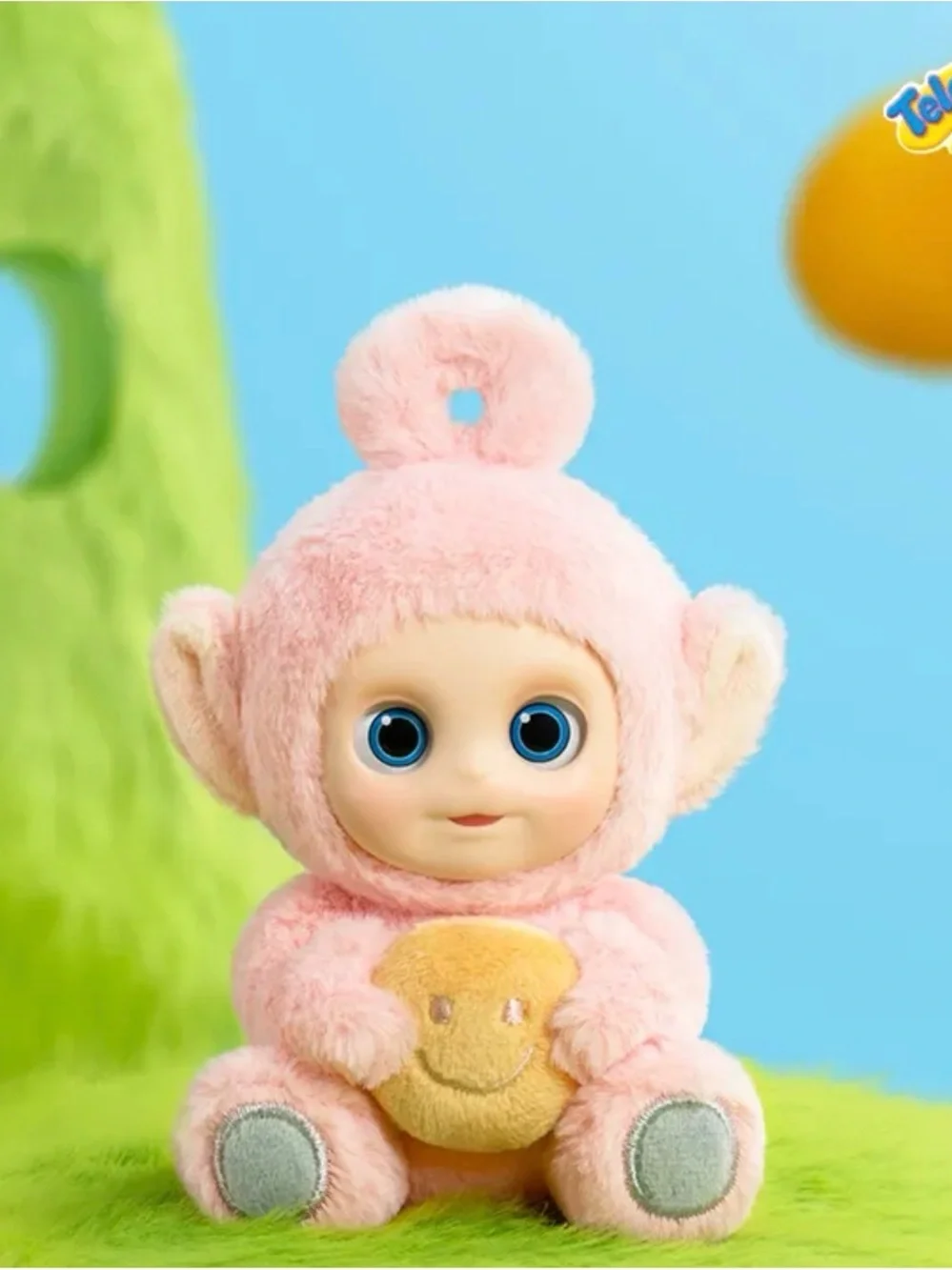 Pop Mart Teletubbies Say Hello Po Caramel Toast Plush Keychain New Open Box